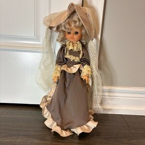 Vintage Furga Doll Made In Italy Collectables, Nostalgia, Victorian-style dress